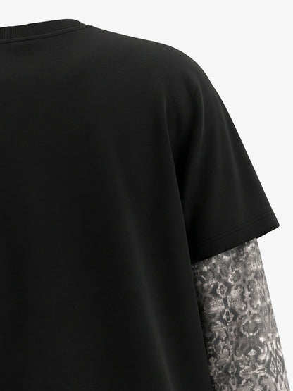 Skull Ribcage Graphic Oversized Tee