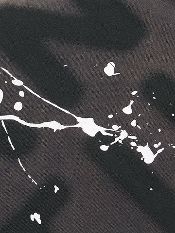 Ink Splash Letter Print T-shirt - 2414 