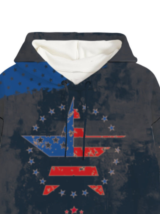 Vintage American Flag Memorial Element Hoodie 
