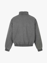 Faux-Fur Trim Washed Button-Up Coat