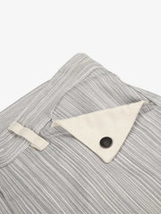 Striped Color Block Pocket Jeans; Gray / S, Gray / M, Gray / L, Gray / XL, Gray / 2XL