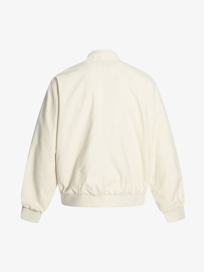 Structured Utility Stand Collar Zip Up Jacket