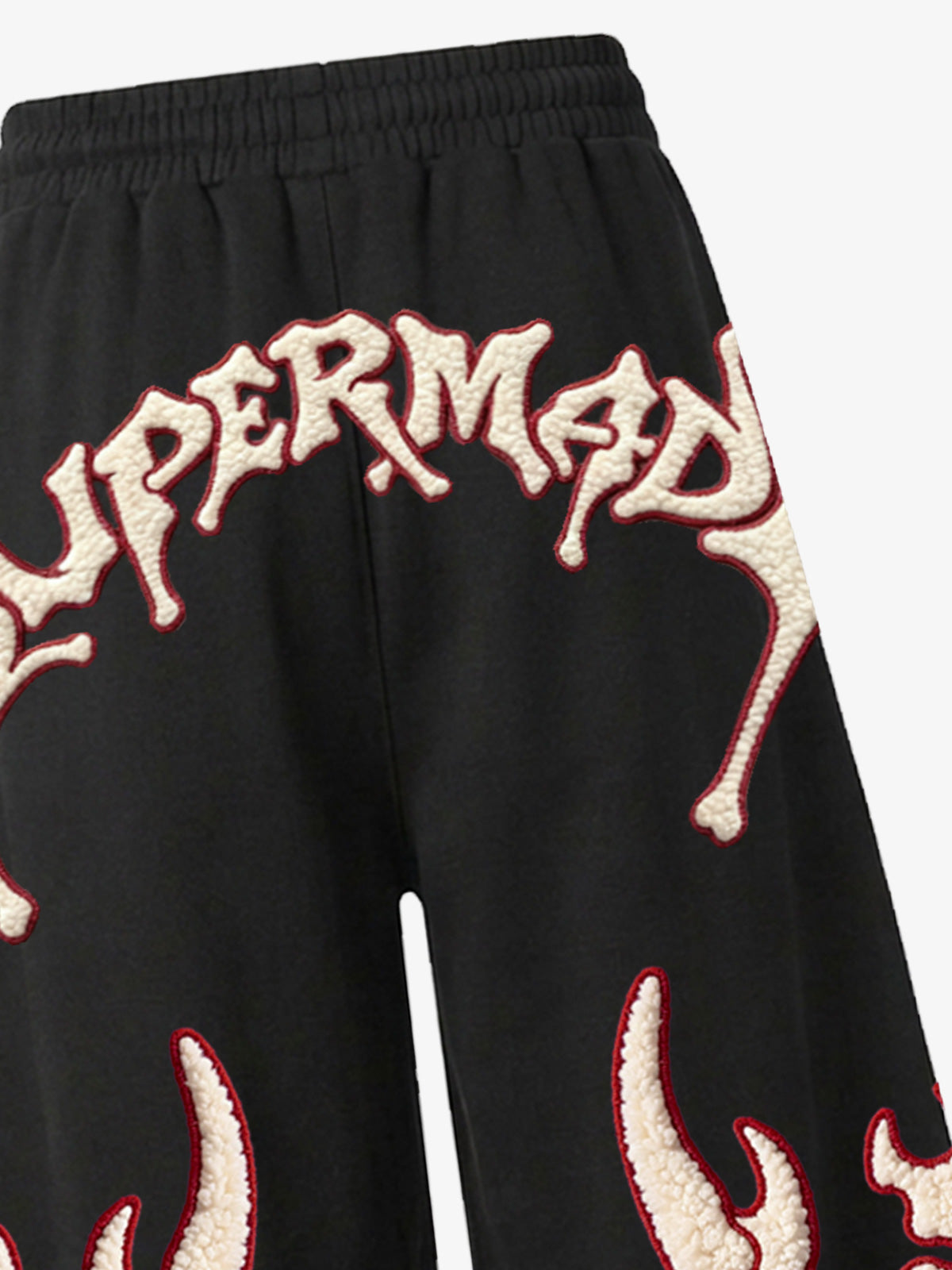 Skeleton Terry Embroidered Zip Hoodie & Wide-Leg Sweatpants Set