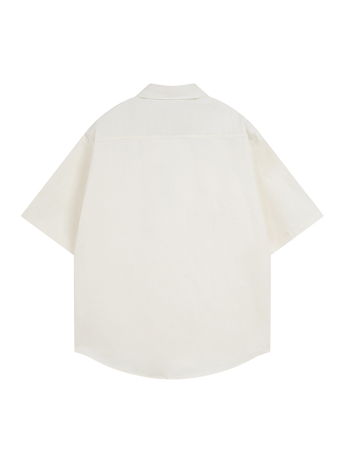 Oversized Graphic Cartoon Letter Print Short-Sleeve Shirt 