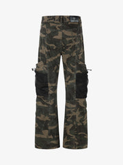 Camo Mesh Pocket Cargo Pants