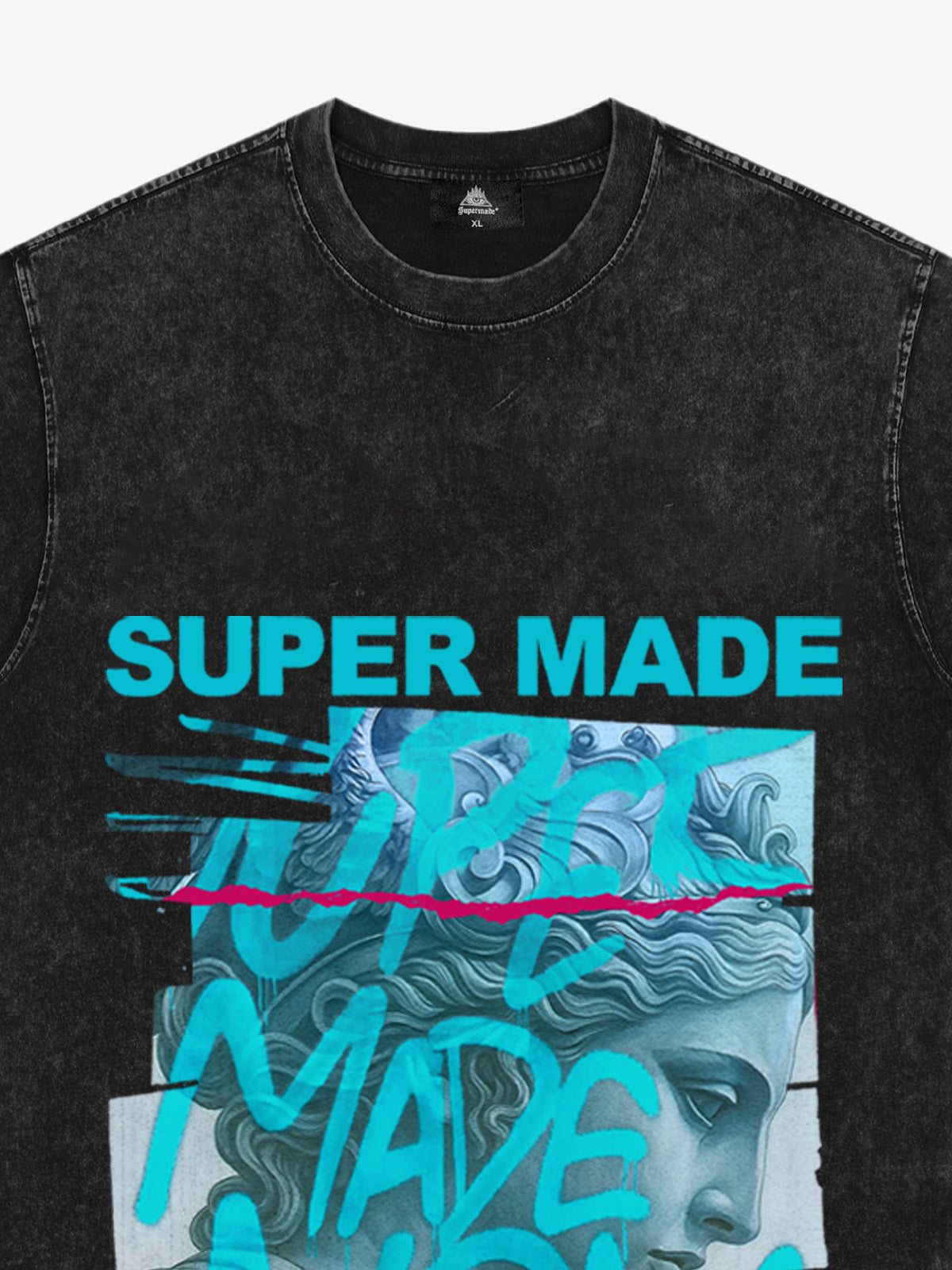 SUPERMADE Art graffiti pattern T-shirt 