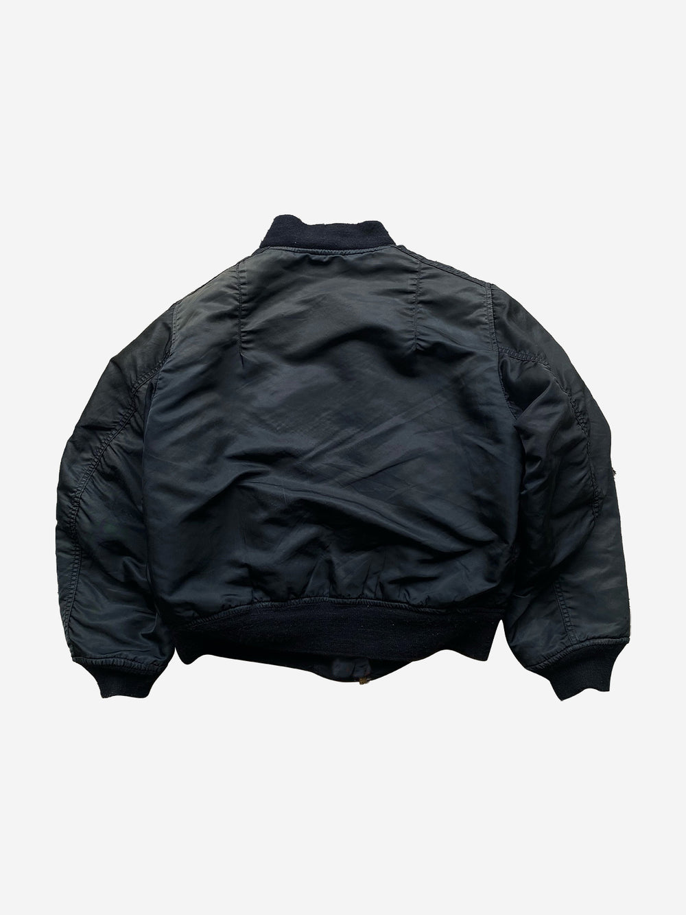 Scorpion Embroidered Washed Distressed Pilot Jacket