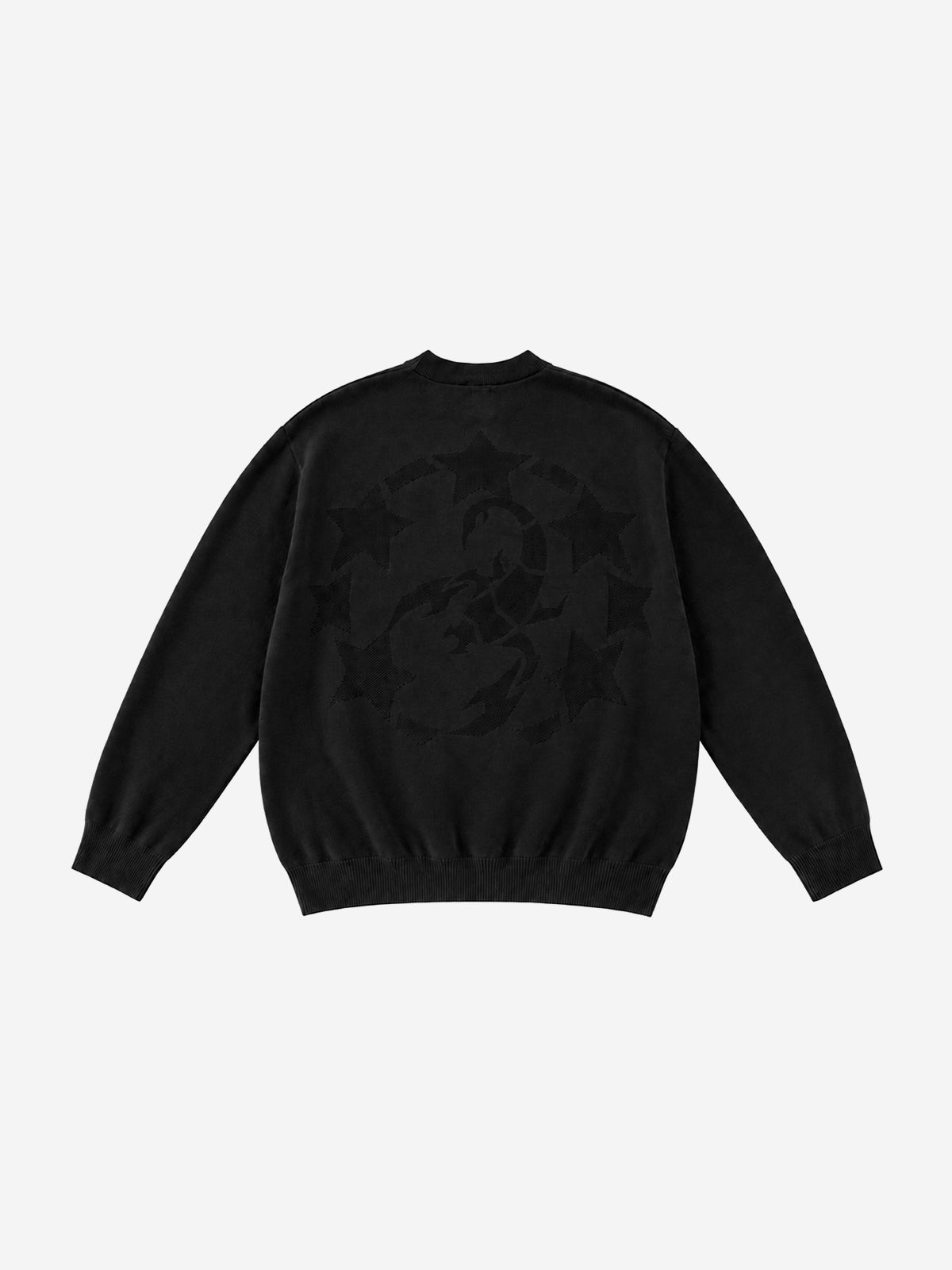 Oversized Graphic Knit Sweater