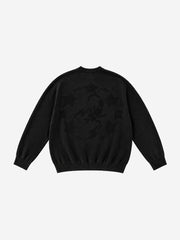 Oversized Graphic Knit Sweater