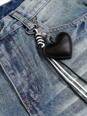 Jeans délavés et usés