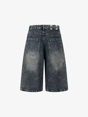 Cropped Jeans mit Sternenpatch