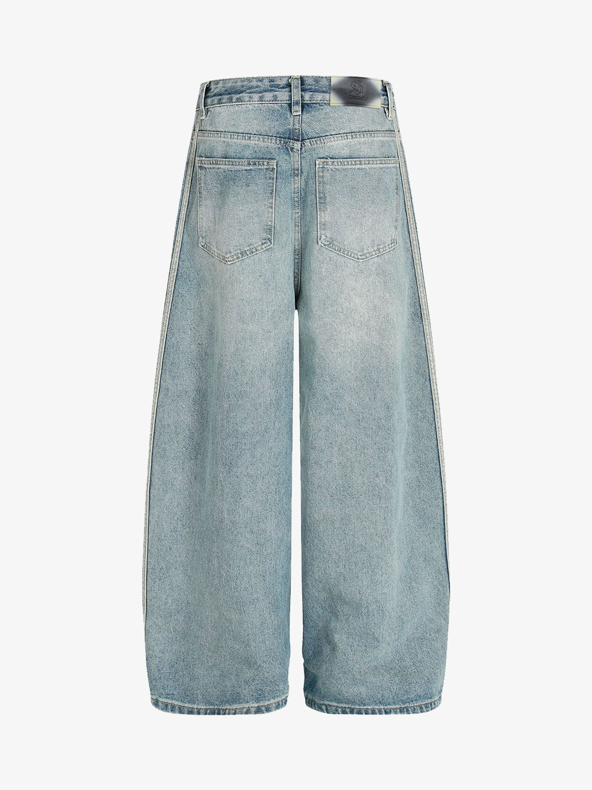Wide-Leg Denim Culottes with Side Slits for Women 