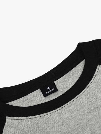 Retro Union Jack Graphic Raglan Long Sleeve T-Shirt