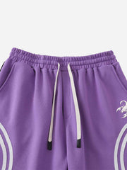 Contrast Stripe Wide-Leg Track Pants