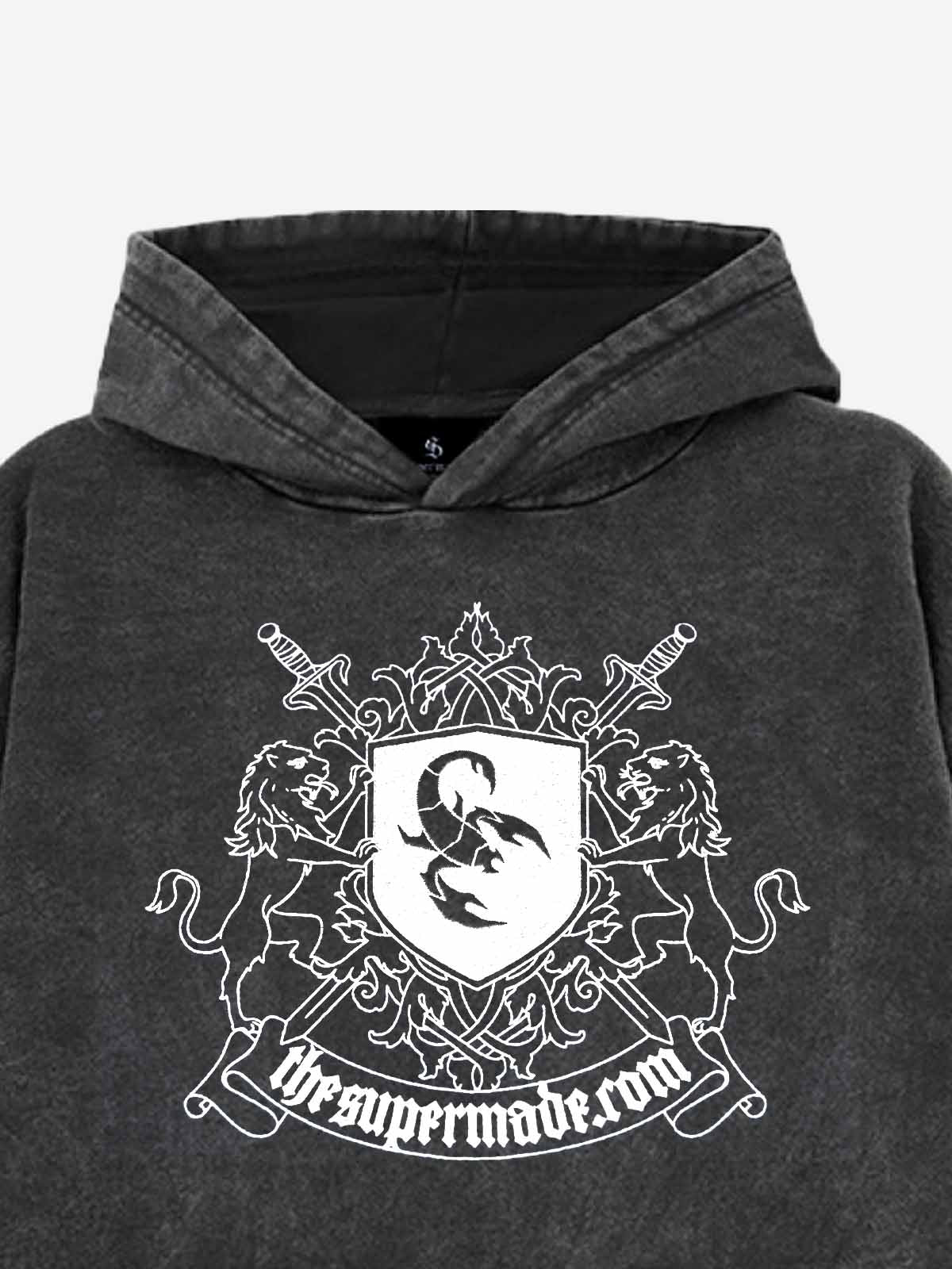 Scorpion Patch Washed Hoodie