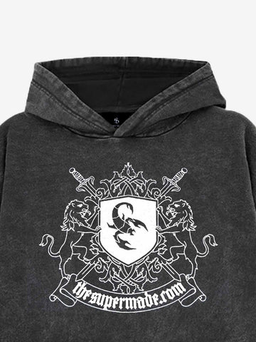 Scorpion Patch Washed Hoodie