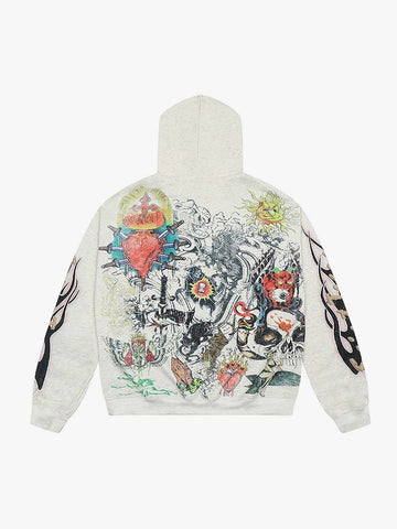 American Retro Hip-Hop All-Over 3D Print Hoodie