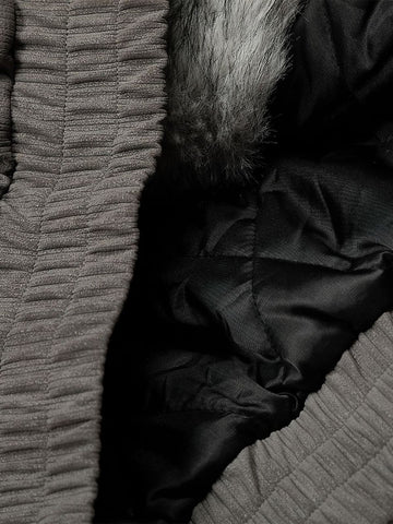 Vintage Dual-layer Collar Fleece-lined Zipper Jacket 