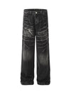 Retro Neutral Washed Straight Jeans - 2261 