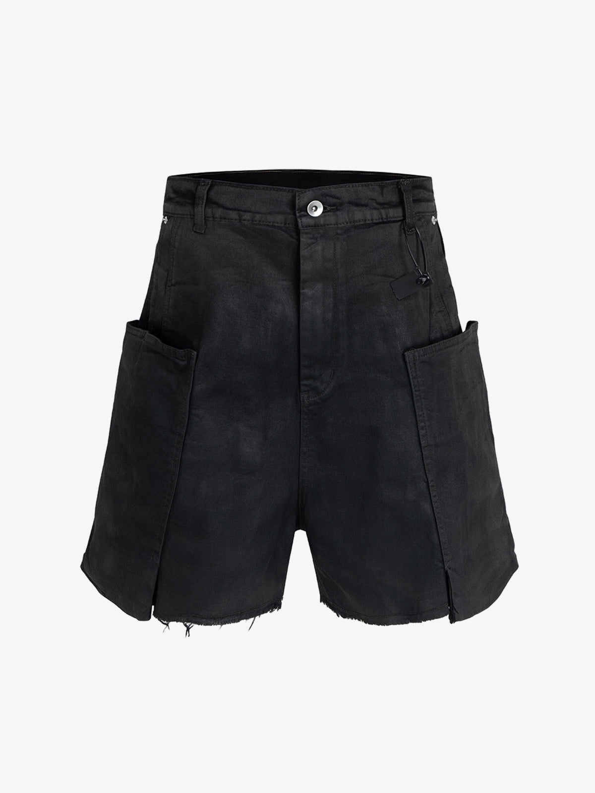 Industrial Multi-Pocket Distressed Cargo Shorts 