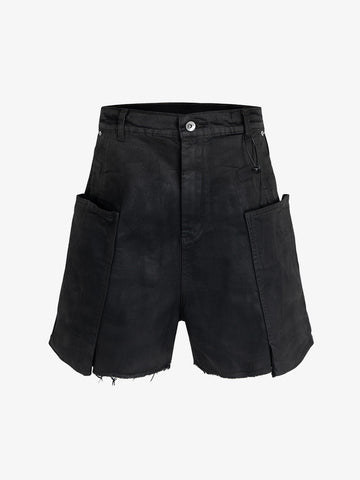 Industrielle Cargo-Shorts mit mehreren Taschen im Used-Look