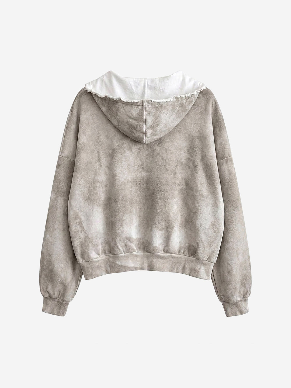 SUPM Graphic Deconstructed Raw-Edge Oversized Sweatshirt