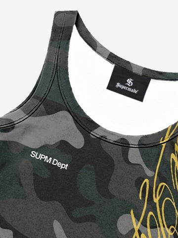 Y2K Camo Graffiti Tank Set 