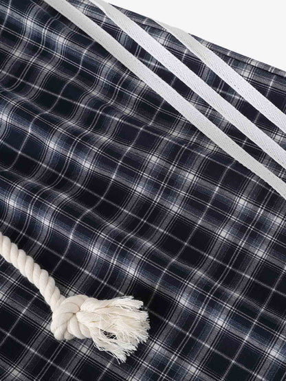 Plaid Patchwork Pants