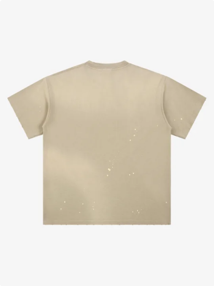 Washed Splash Ink Cosmic Statue Print Galaxy Art T-Shirt 