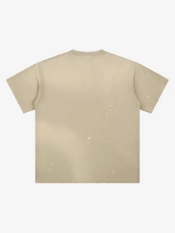 Washed Splash Ink Cosmic Statue Print Galaxy Art T-Shirt 