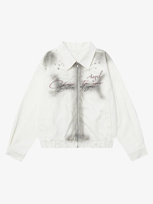 Stylish Tie-Dye Embroidered Jacket for Casual and Fashionable Looks 