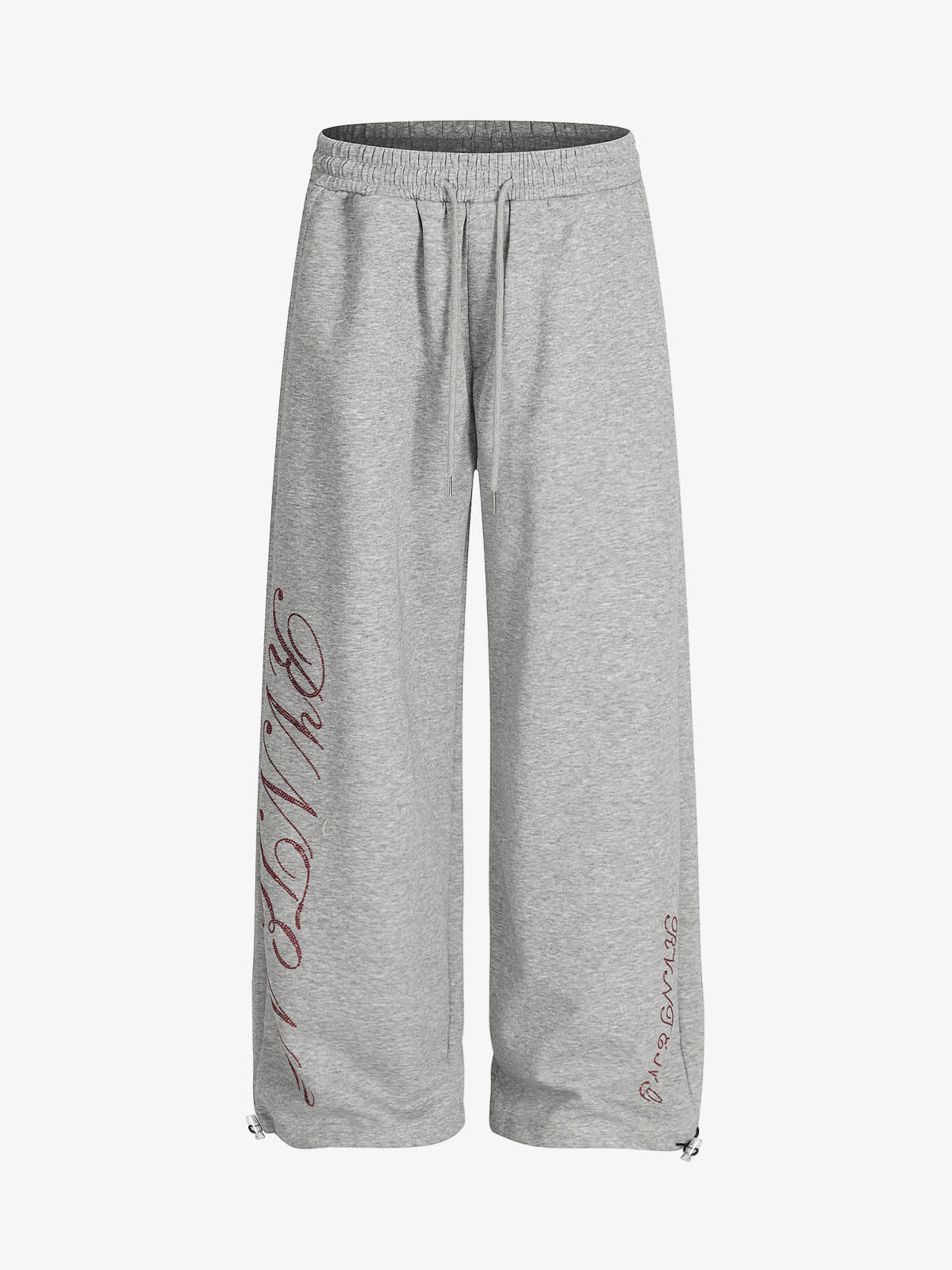 Stylish Wide-Leg Lounge Pants with Embroidered Detailing for Everyday Comfort 