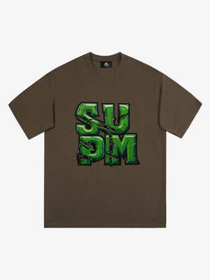 Supermade Street Green Thorn Font T-Shirt 