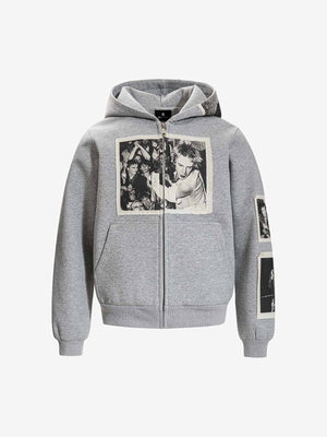 Stylish Graphic Hoodie with Unique Photo Print Design 