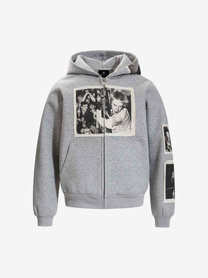 Stylish Graphic Hoodie with Unique Photo Print Design 
