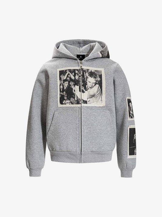 Stylish Graphic Hoodie with Unique Photo Print Design 