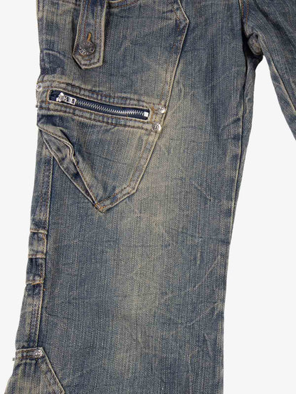 Stud Low-Rise Bootcut Jeans