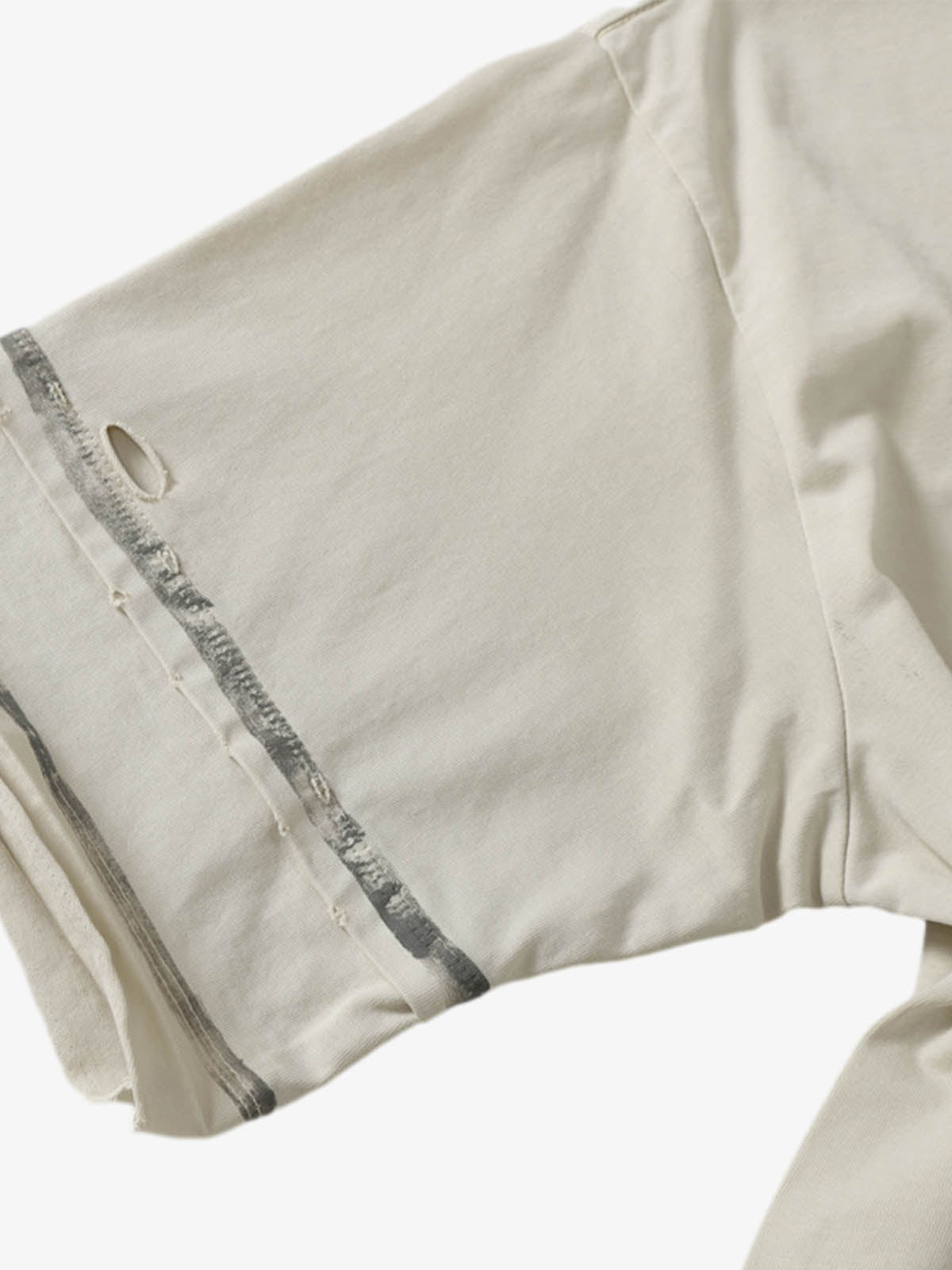 Graffiti Raw Edge Patchwork T-shirt 