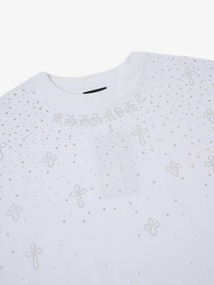 Rhinestone Cross Sports Vest