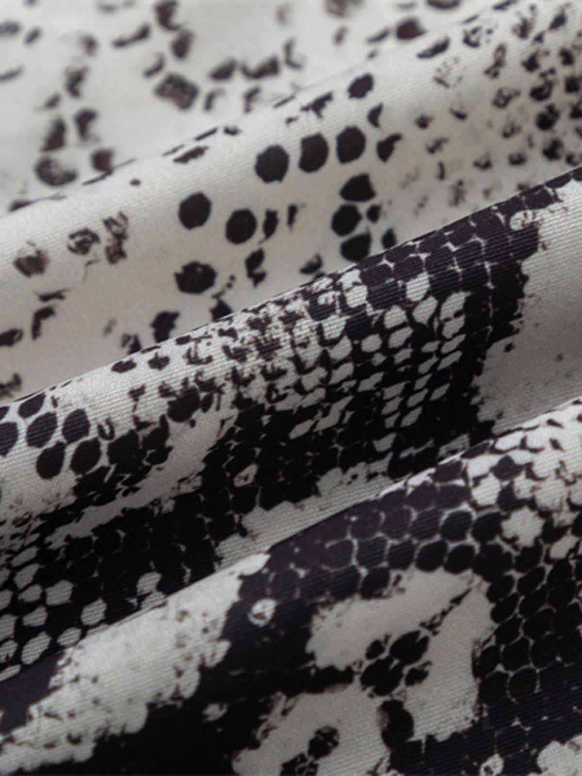 Thesupermade Street Snake Print Short-sleeved Floral Shirt 