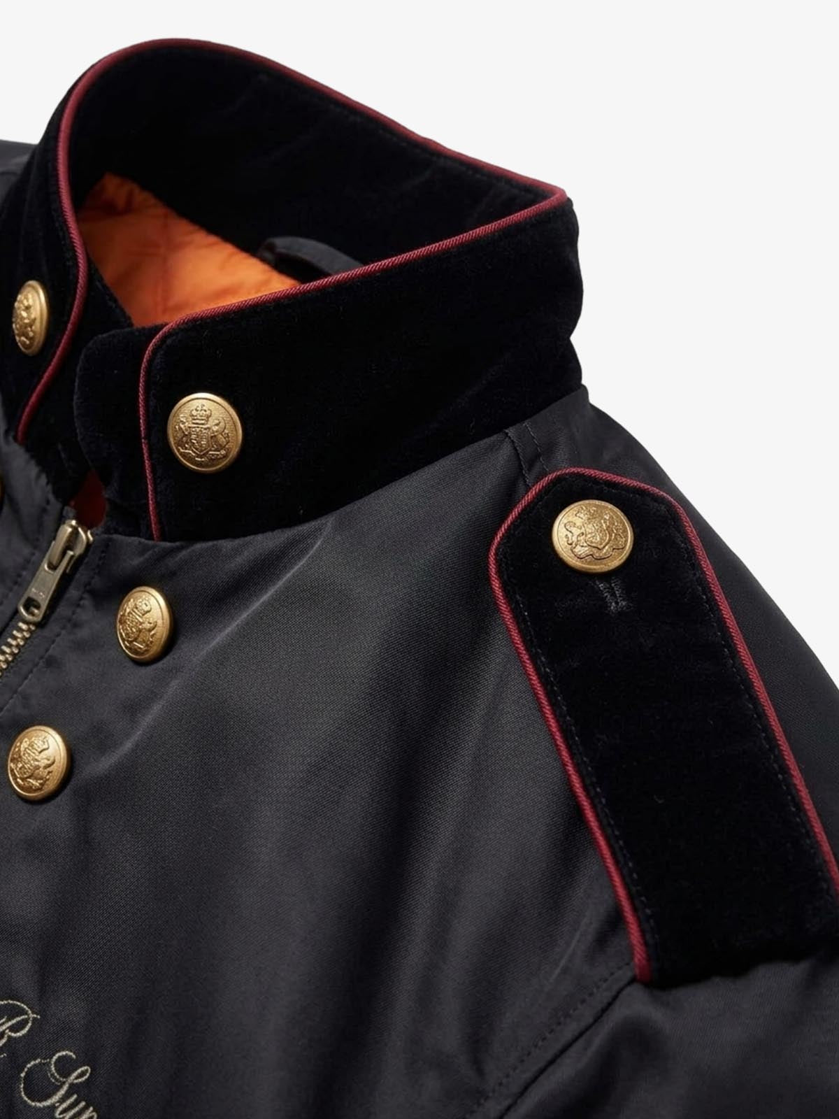 Napoleonic Button Padded MA-1 Bomber Jacket
