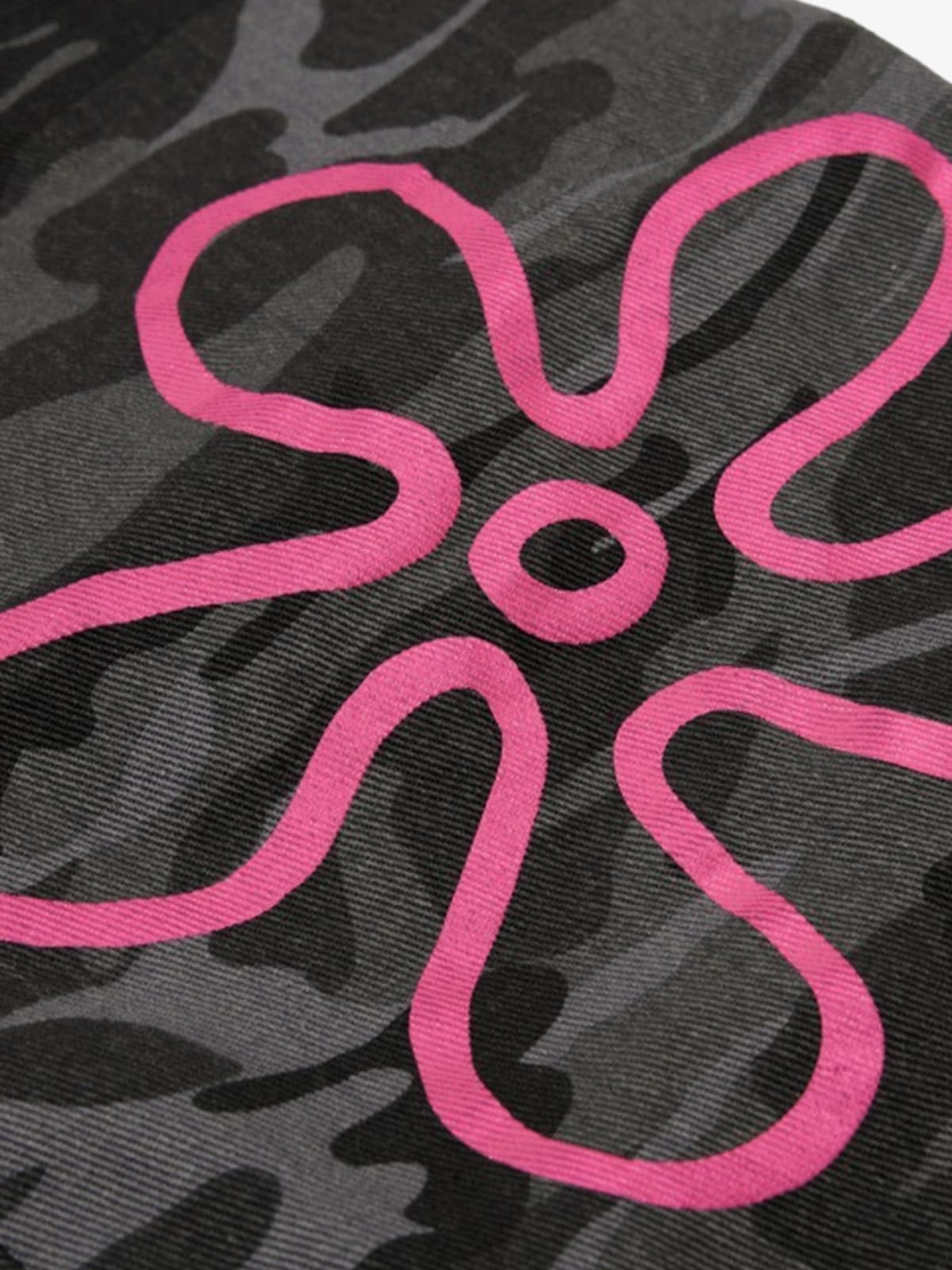 Retro Camouflage Pink Graffiti Barrel Pants 