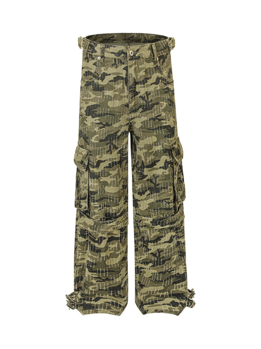 Camouflage Multi-Pocket Cargo Pants 