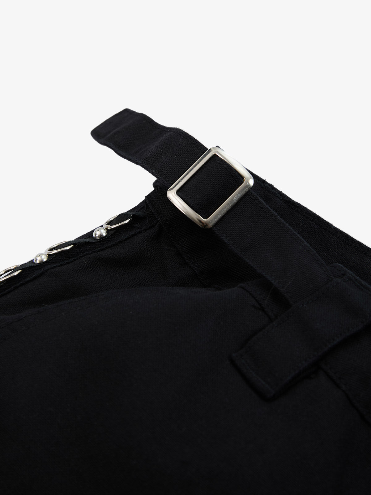 Supermade Retro Distressed Print Heavyweight Canvas Baggy Pants 