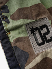 Camo Double Waist Baggy Pants