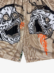 Skull Graphic Athletic Shorts 