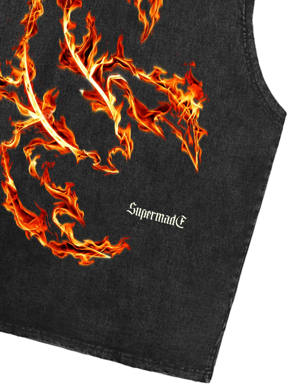 Flame Scorpion Washed Sleeveless T-Shirt 