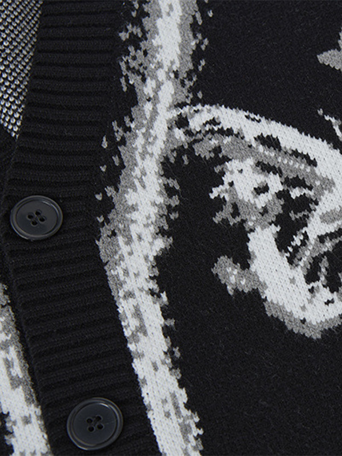 Retro Butterfly Gradient Knit Cardigan Sweater 