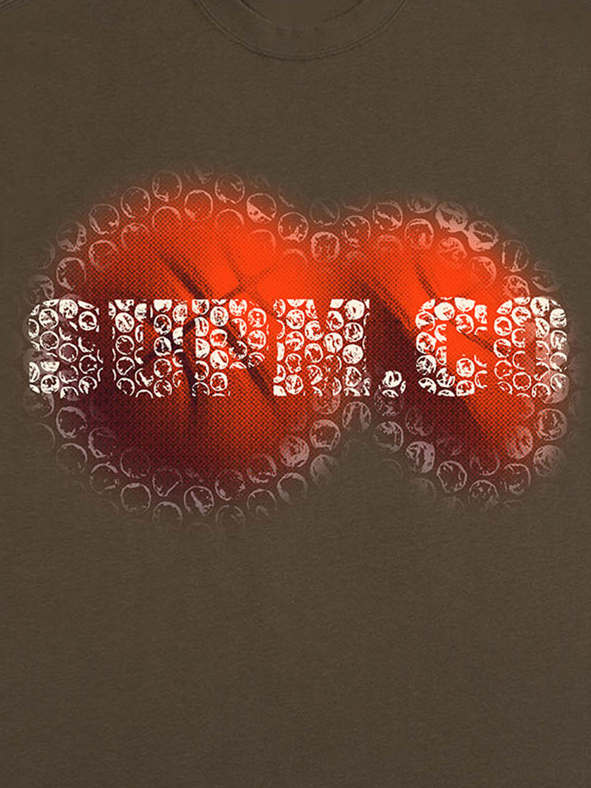 thesupermade-Foam texture basketball pattern print – Loose streetwear trendy T-shirt 