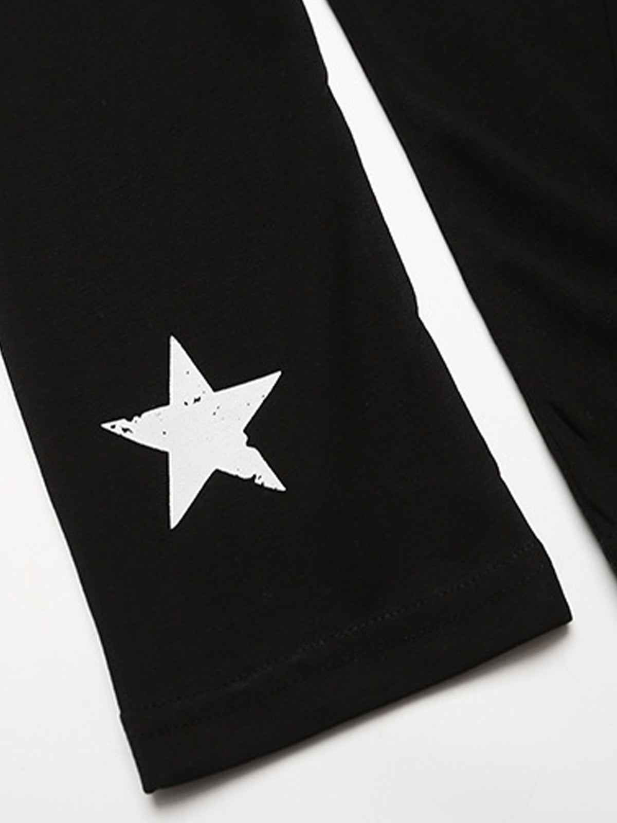 Star Graphic Hooded Long Sleeve Tee